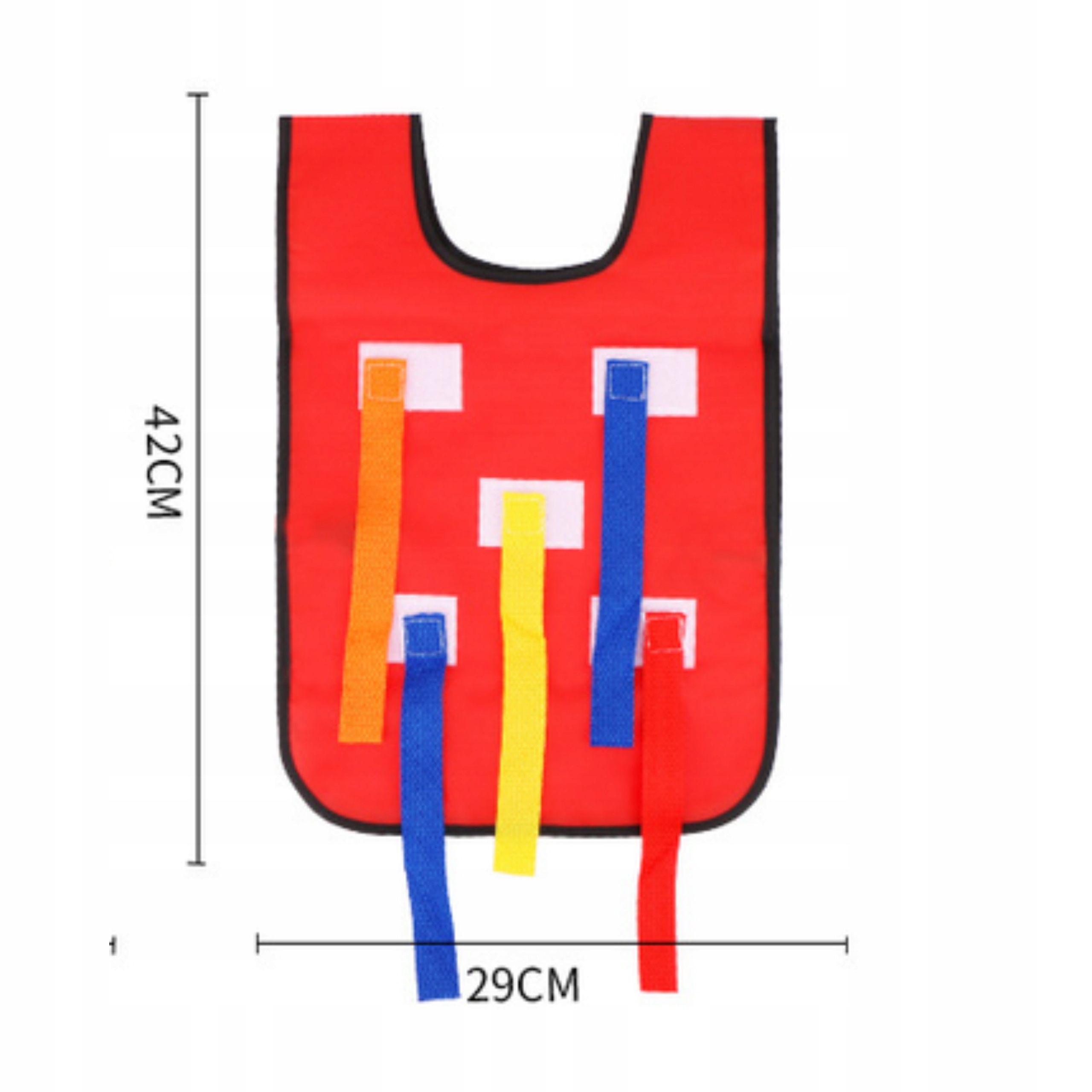 ANIMACJE KAMIZELKA Z RZEPAMI 5 PASKÓW NIEBIESKA Bohater brak