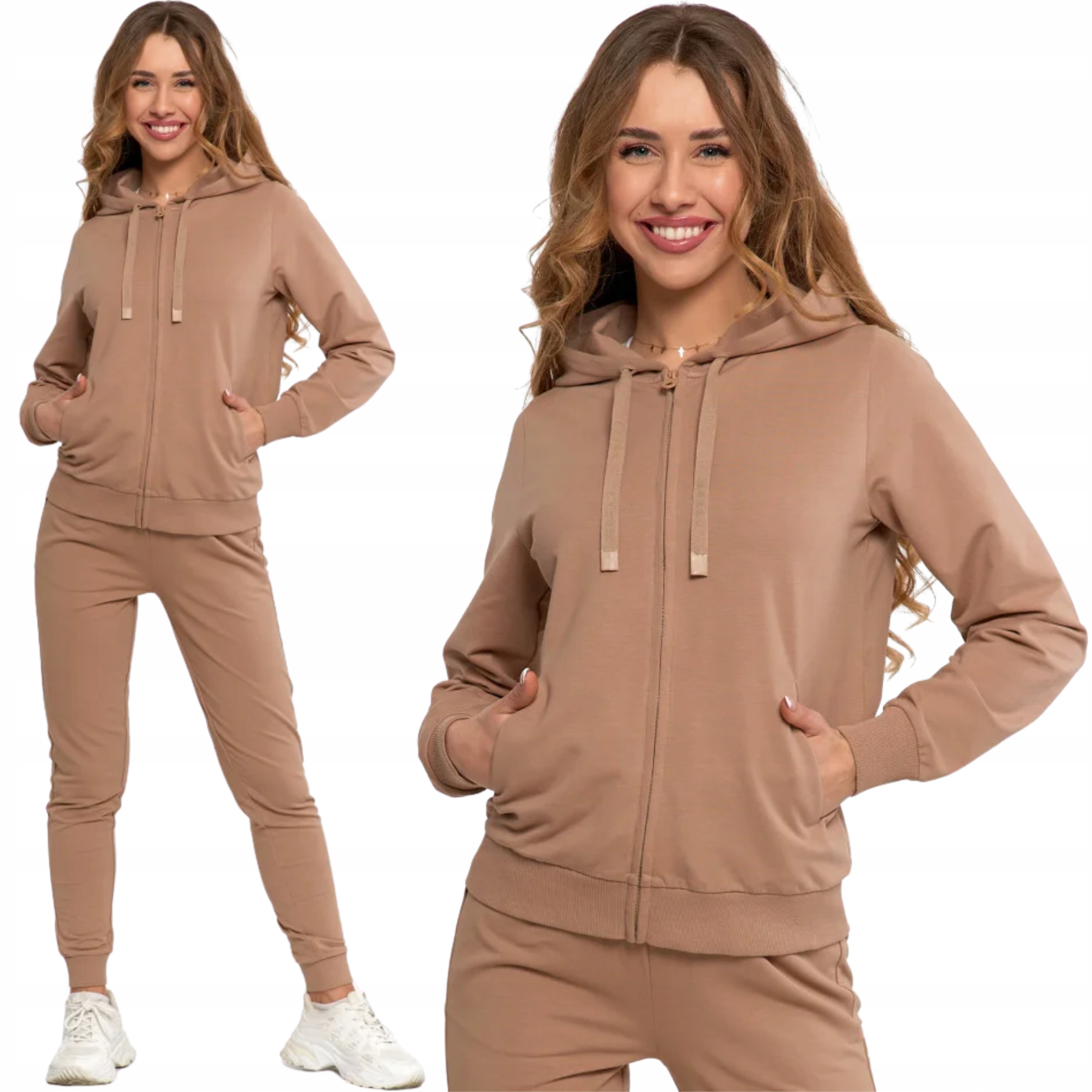 Dámská tepláková souprava: mikina s kapucí a Bavlna kalhoty Moraj XXL