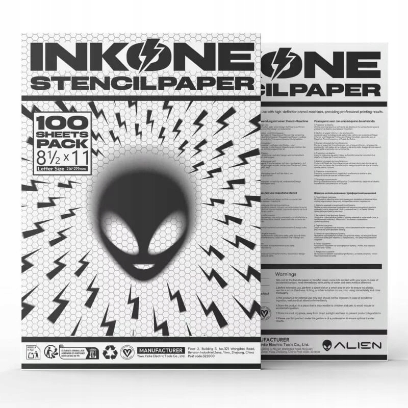 100KS Inkone Alien Silver Kopírovací Přenosový Papír