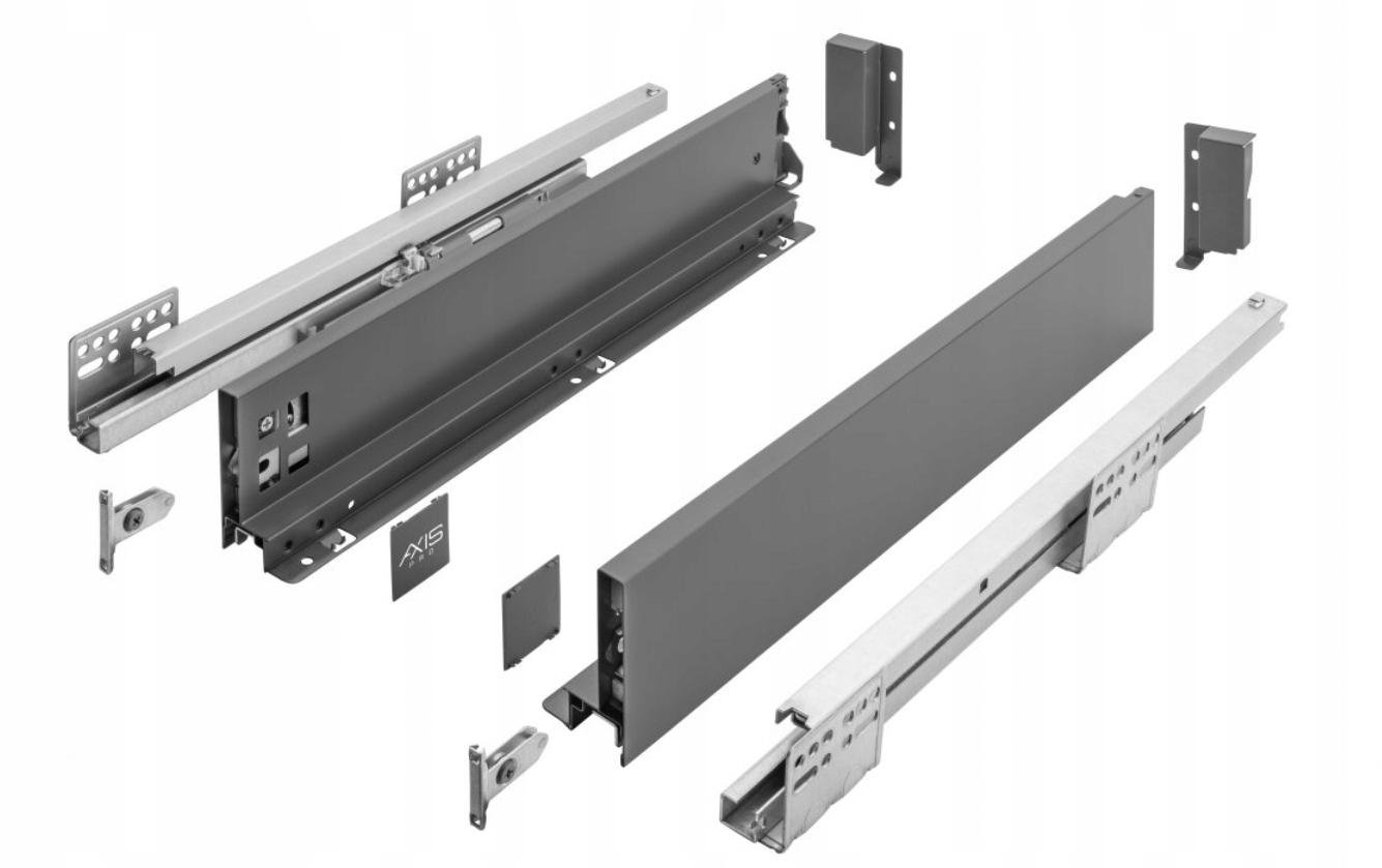 Szuflada AXIS PRO GTV L250 ŚREDNIA H120 ANTRACYT