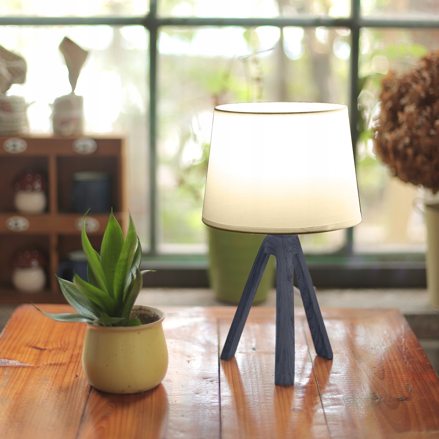 LAMPKA LAMPA STOŁOWA BIURKOWA NOCNA 31cm E14 Długość/wysokość 31 cm