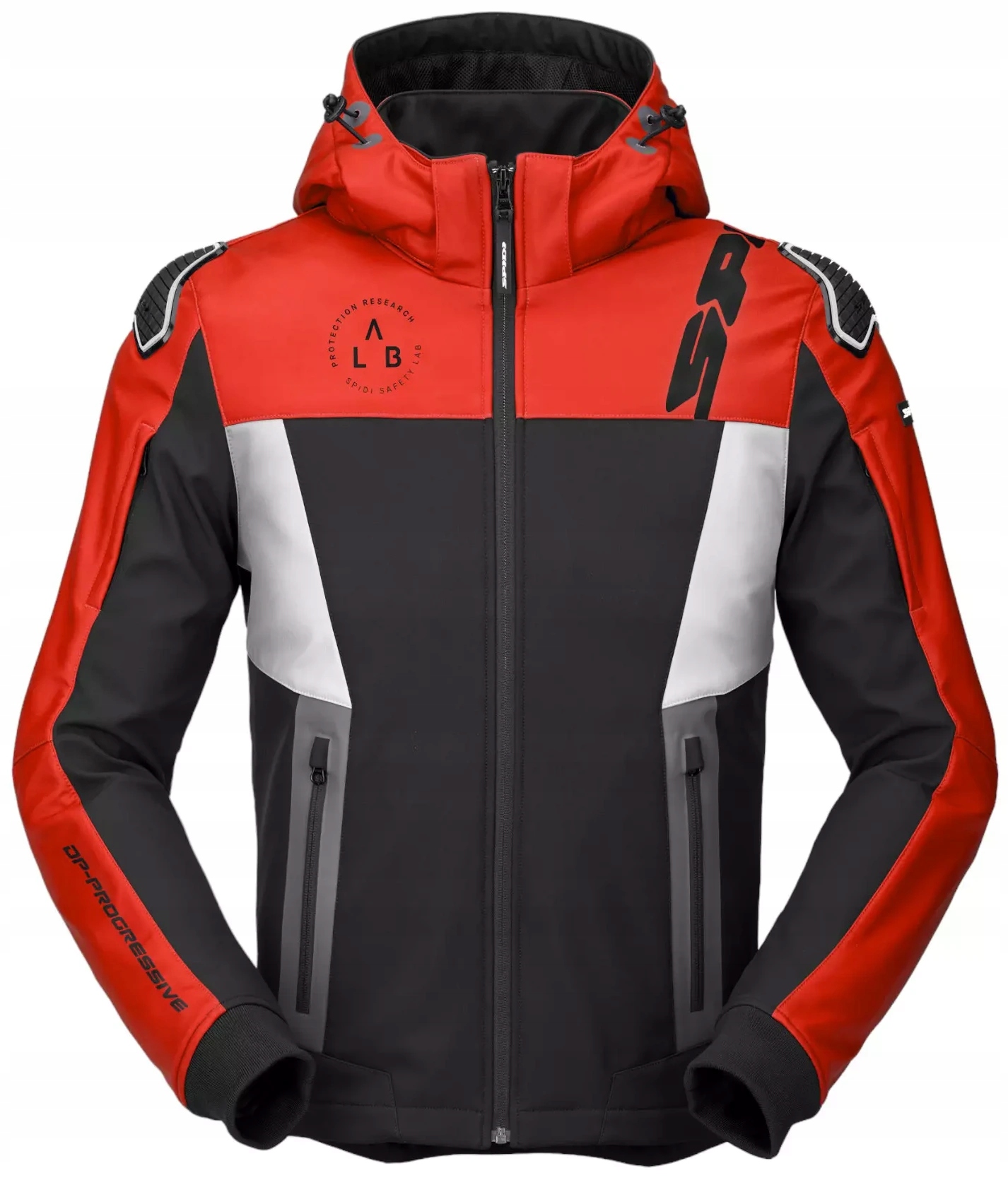 Spidi Warrior Black Red White Mikina, Motocyklová Bunda