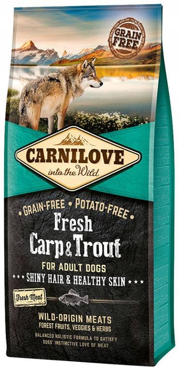 Carnilove Adult Fresh Carp & Trout Karma sucha z karpiem i pstrągiem 12kg