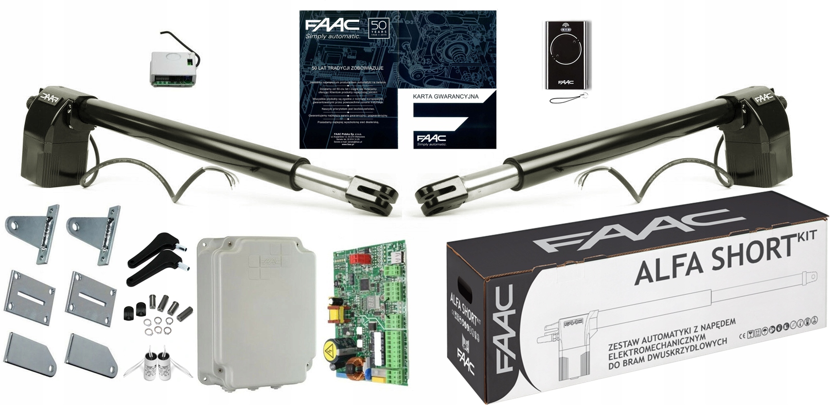 Pohon pro dvoukřídlou bránu Faac 414 Short