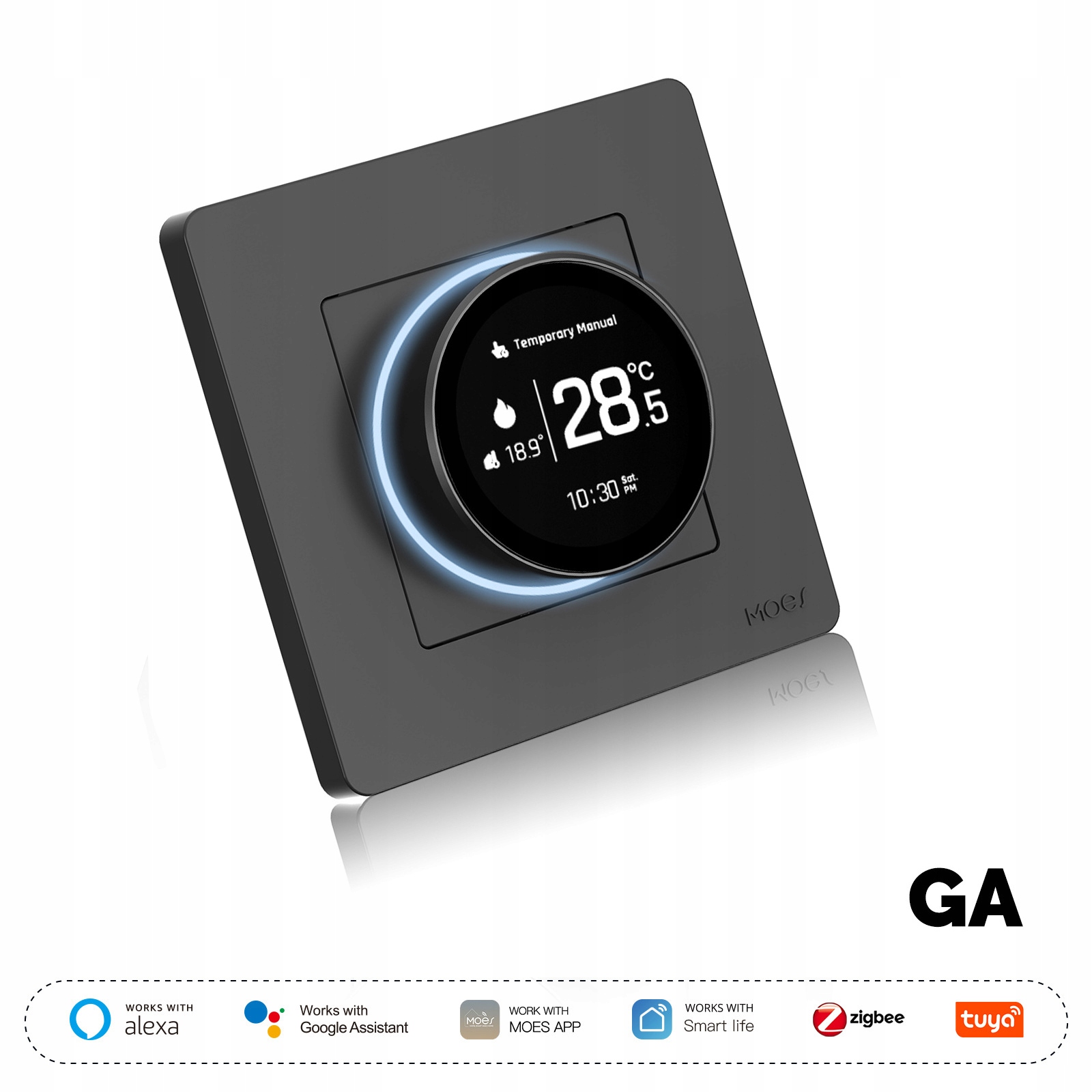 Termostat s úsporou energie, diaľkovým ovládaním a časovačom Ga 5A Tuya Zigbee Poľština