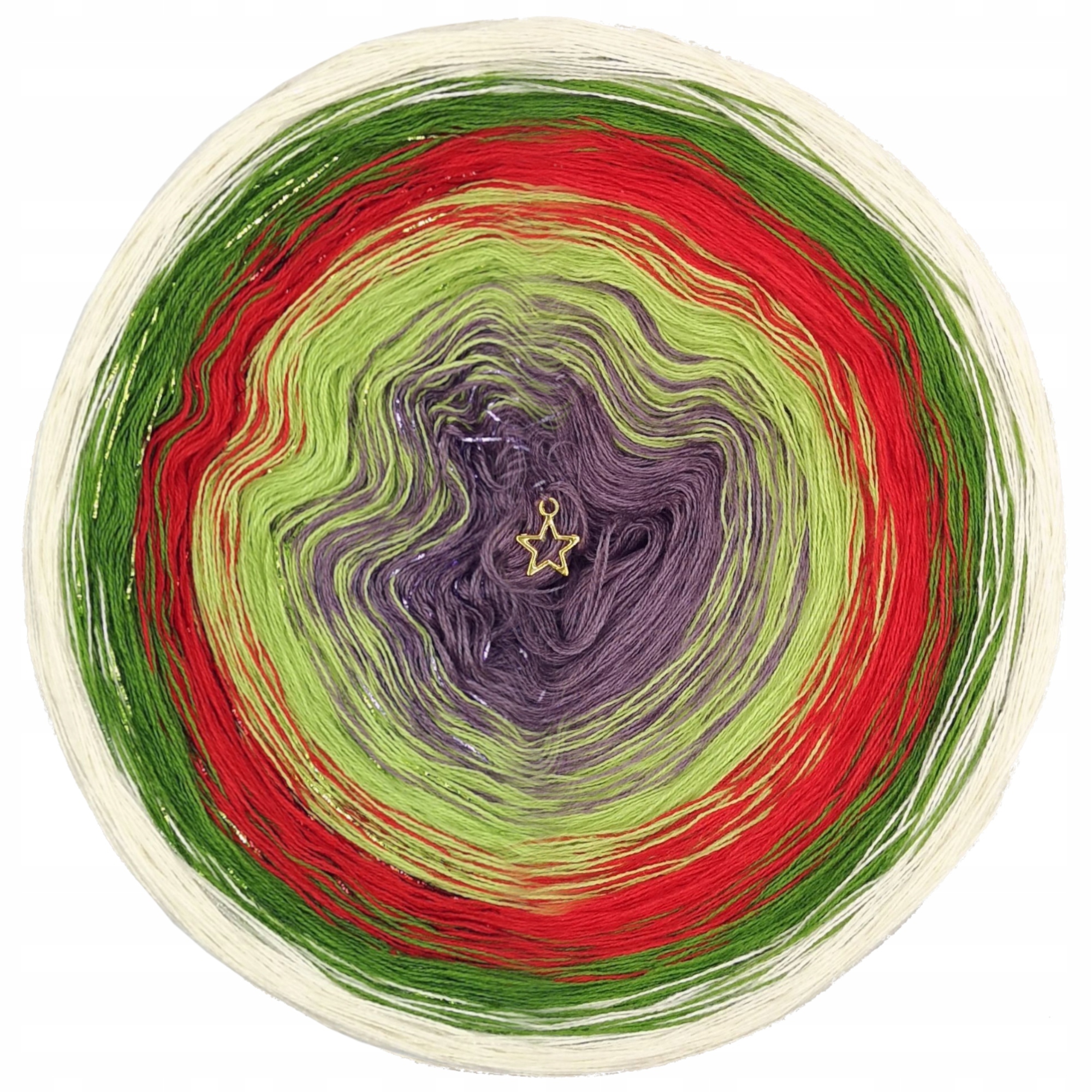 Příze bavlna akryl motůrek 3 nitě XMAS10 Lurex 1600m