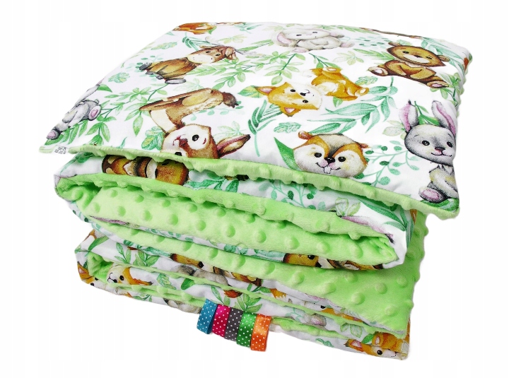 

kocyk Minky 75x100 kołderka poduszka