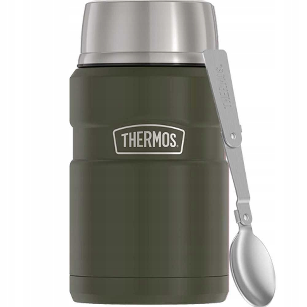Termos na jídlo 710 ml skládací lžíce a hrnek Thermos vojenská zeleň