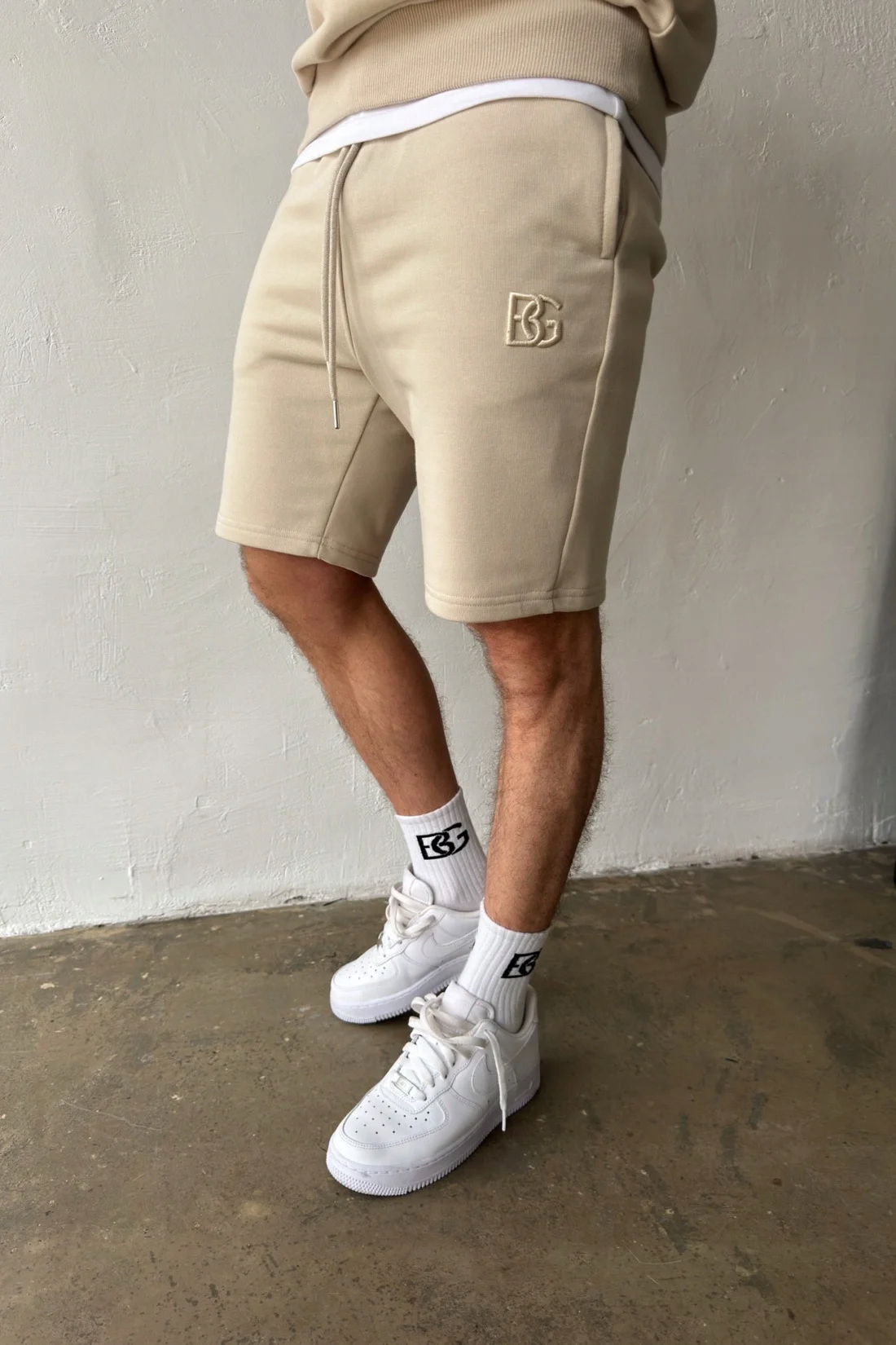 Pánské šortky Bg Shazam světle béžová L