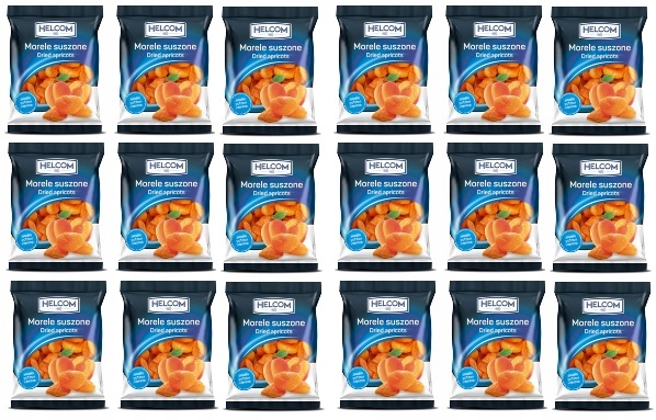 18 x 150 g Helcom Sušené meruňky Karton