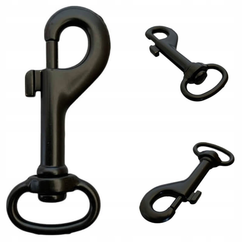 

Karabinek 20x66mm Czarny Półmat Nierdzewny