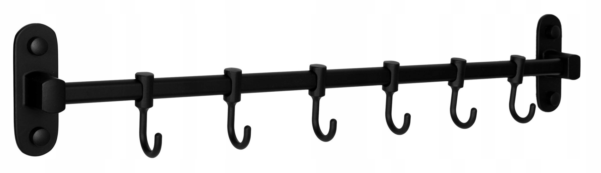 Reling do kuchni łazienki SIVAS czarny Długość całkowita 50 cm