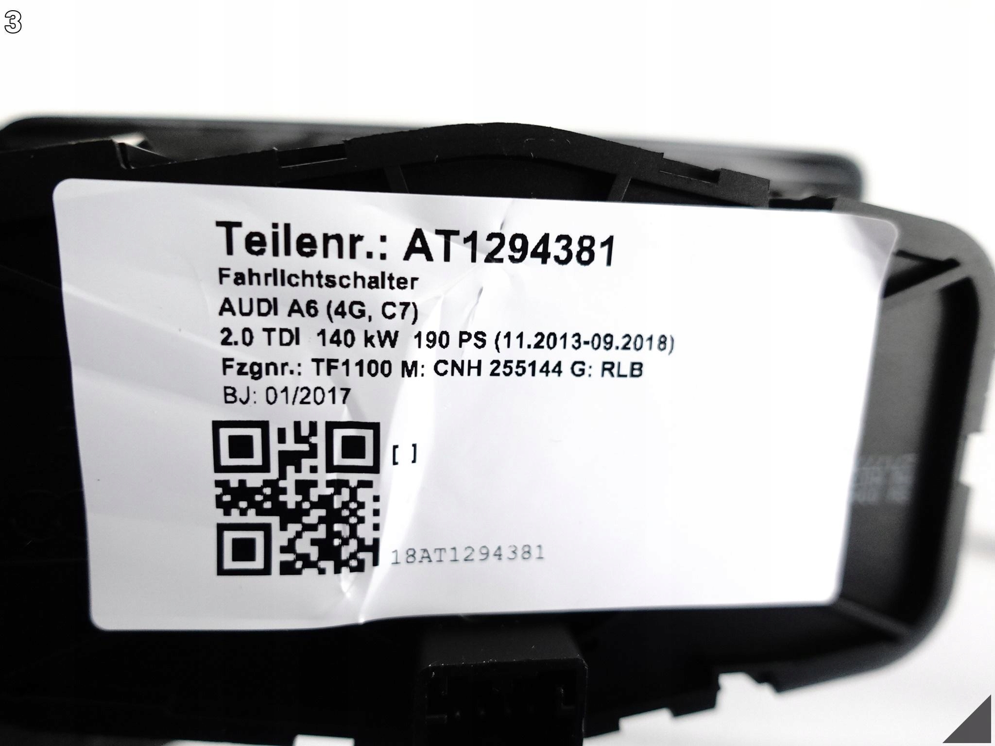 AUDI A6 S6 C7 4G0 14-18 LIFT PANEL light switch REULACJA HEAD UP