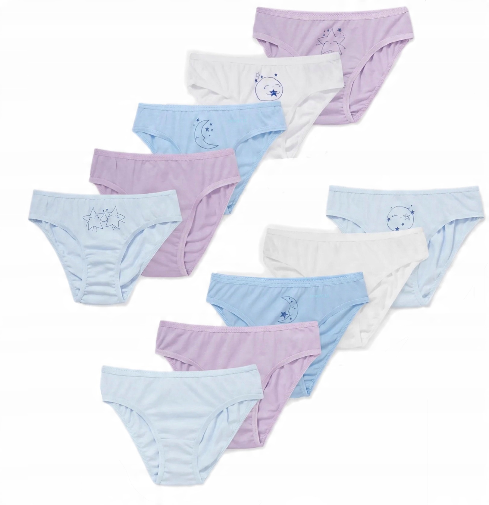 

10 Pack Majtki Figi Dziewczęce C&a 92