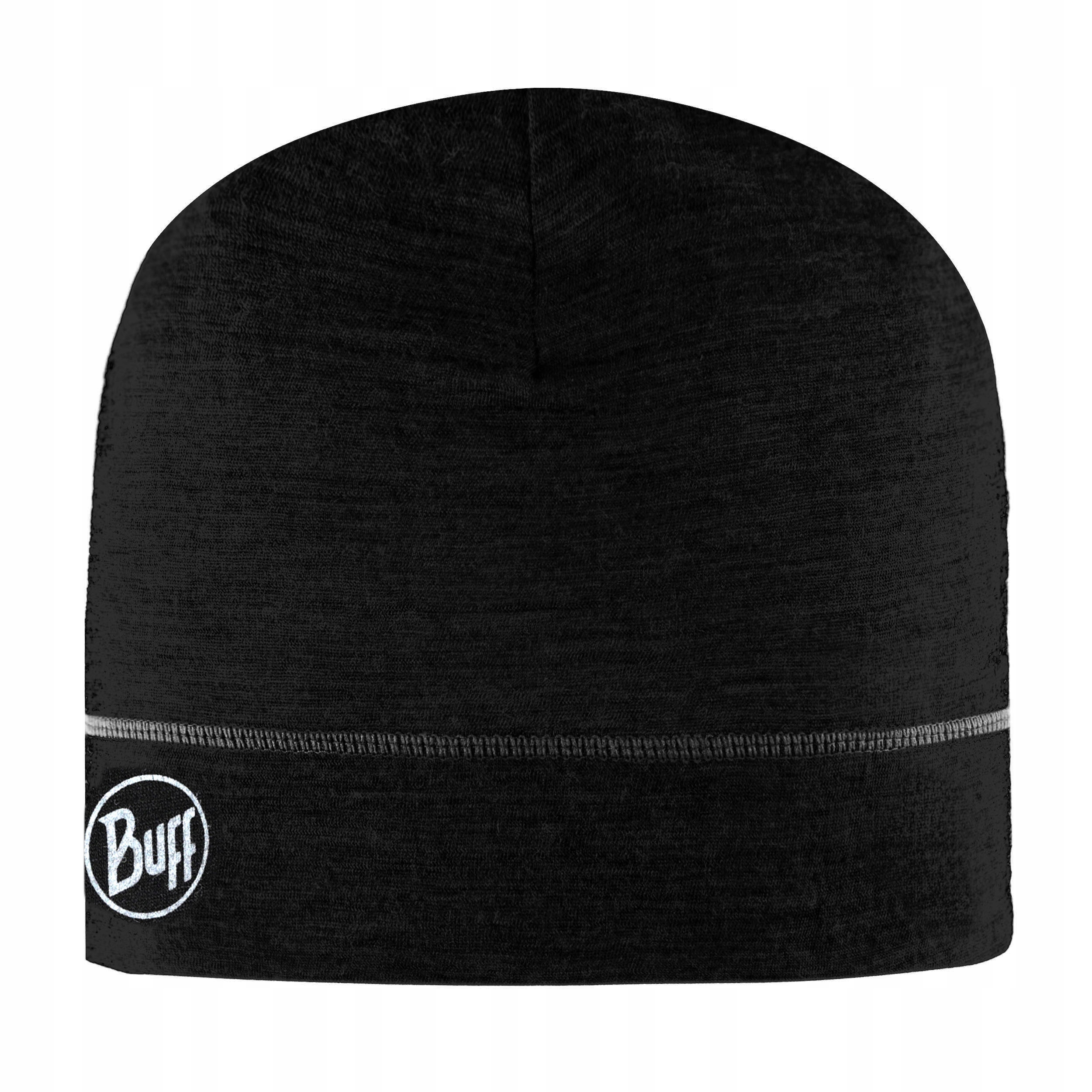 Czapka Buff Merino Lightweight Beanie solid black