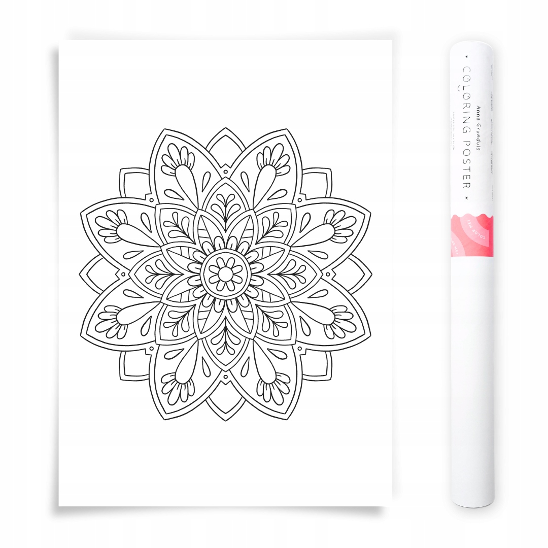 50x70 cm Plakát na vybarvování Mandala Anna Grunduls