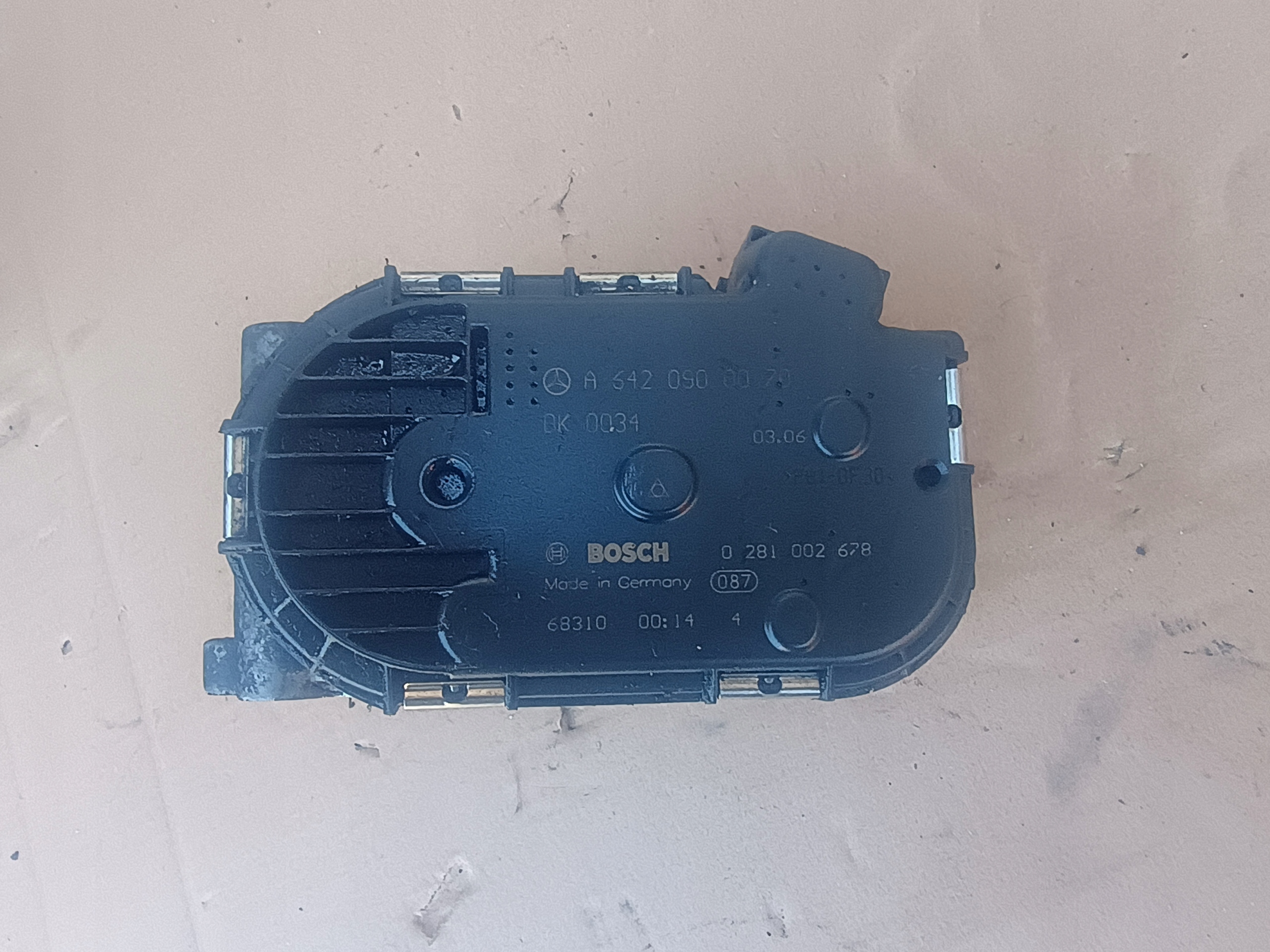 throttle flap 0281002678 MERCEDES 3.0 CDI