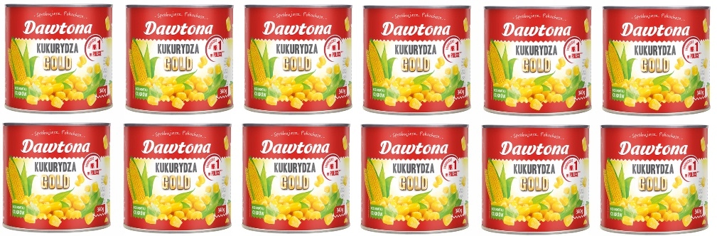 12x 340g Dawtona Kukurydza Gold pakowana próżniowo Karton