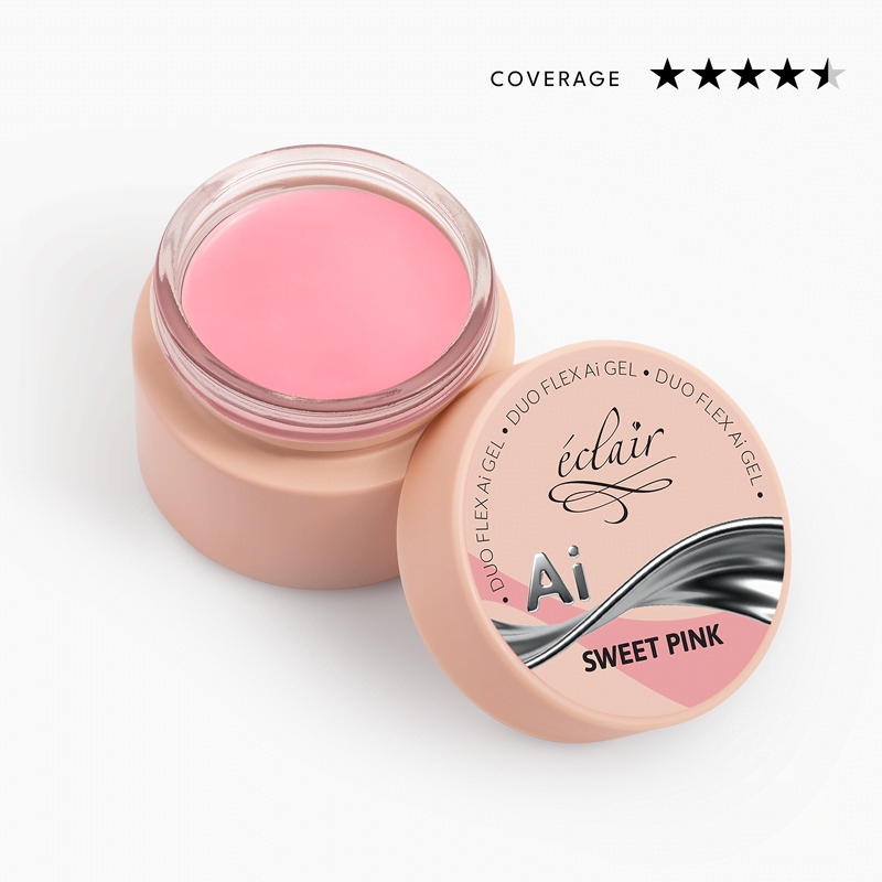 Eclair Nails Duo Flex Ai Gel Sweet Pink – stavební gel na nehty 50 g