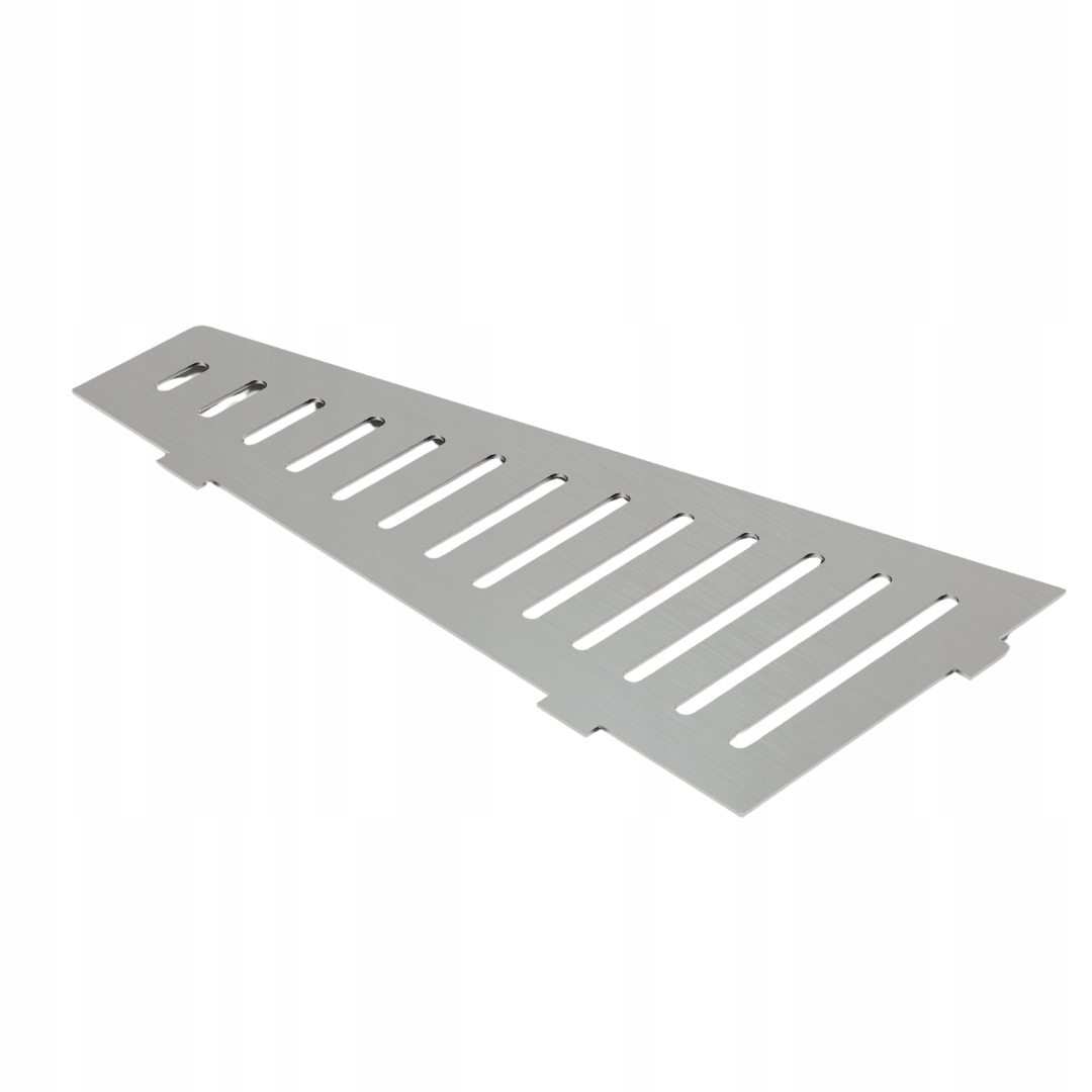 Rohová Sprchová Polička Trapézová Stříbrná Kartáčovaná Z Nerezové Oceli