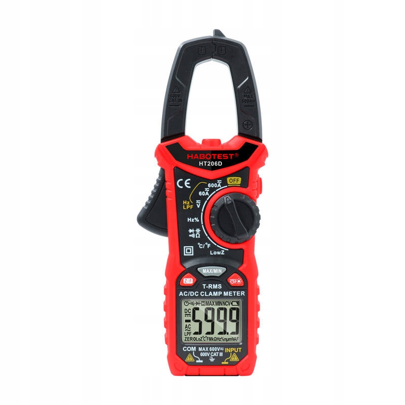 Klešťový měřič Habotest HT206D True Rms Ncv Lpf