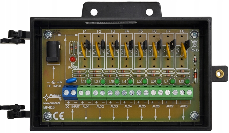 

Moduł bezpiecznikowy Pulsar AWZ592 8x1A, 10-30V DC