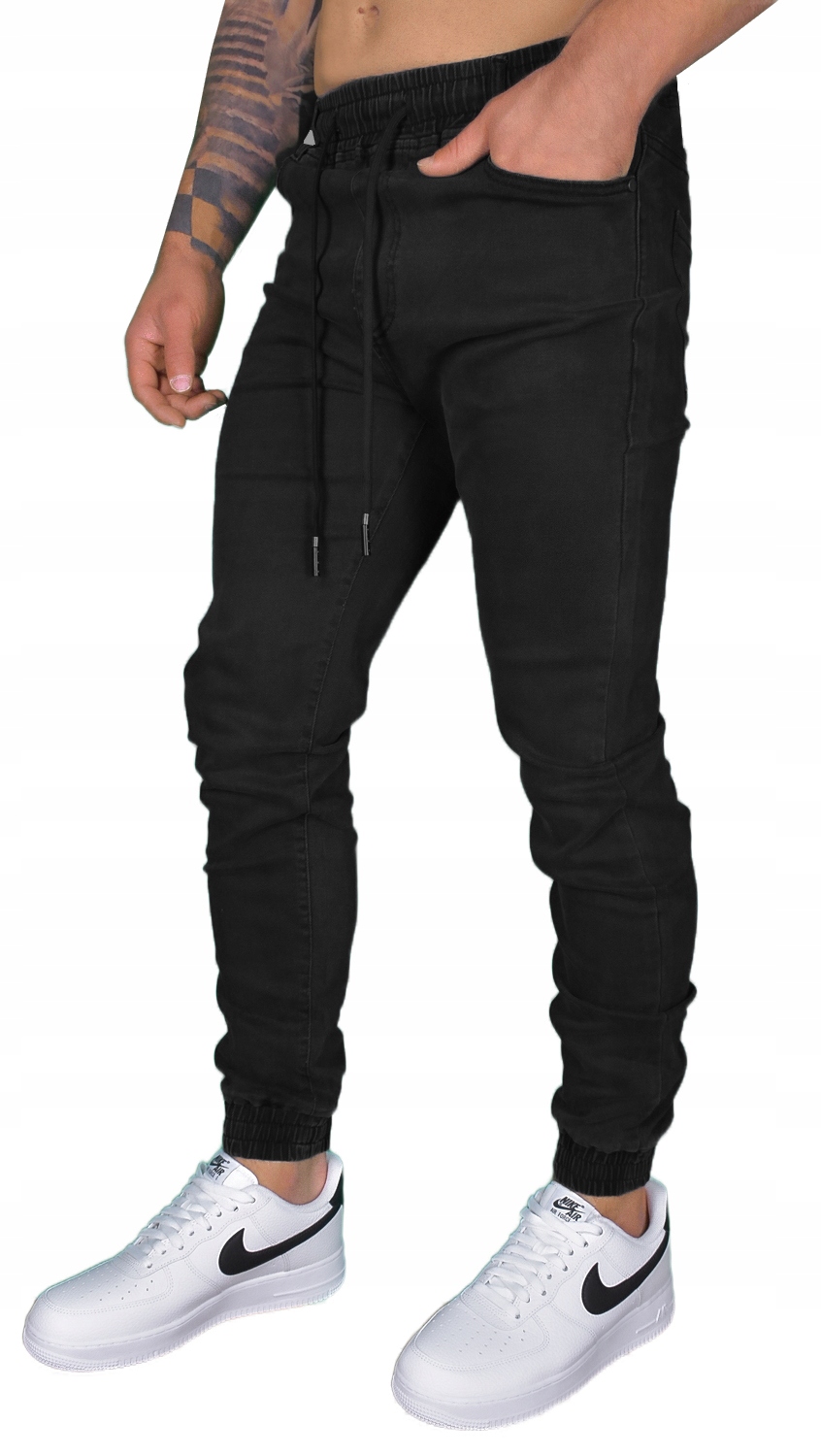 MĘSKIE SPODNIE JOGGERY JEANSY BOJÓWKI ELASTYCZNE JAKOŚĆ Kod producenta 8103#