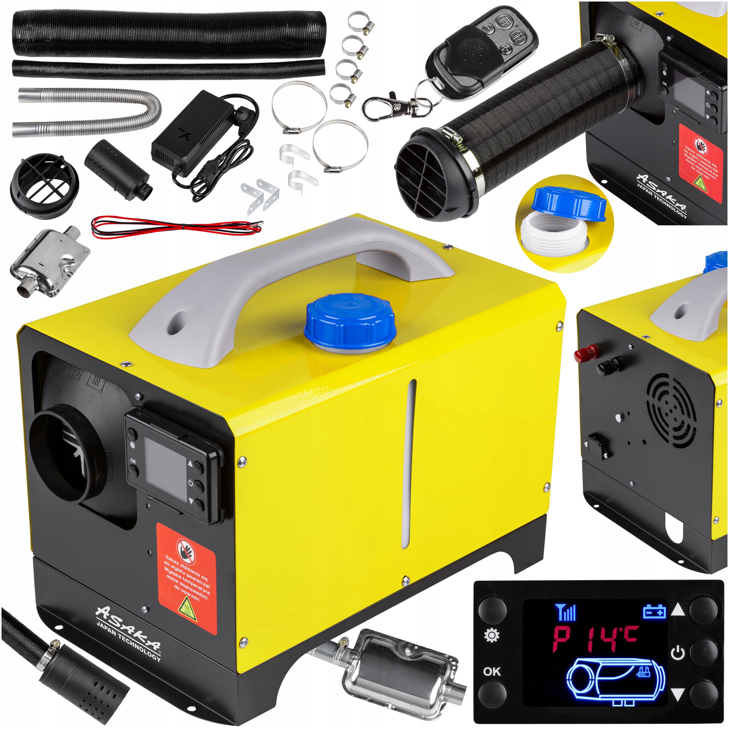 Nagrzewnica olejowa Samochodowa Dmuchawa Webasto Wydajna 8KW 230/12V