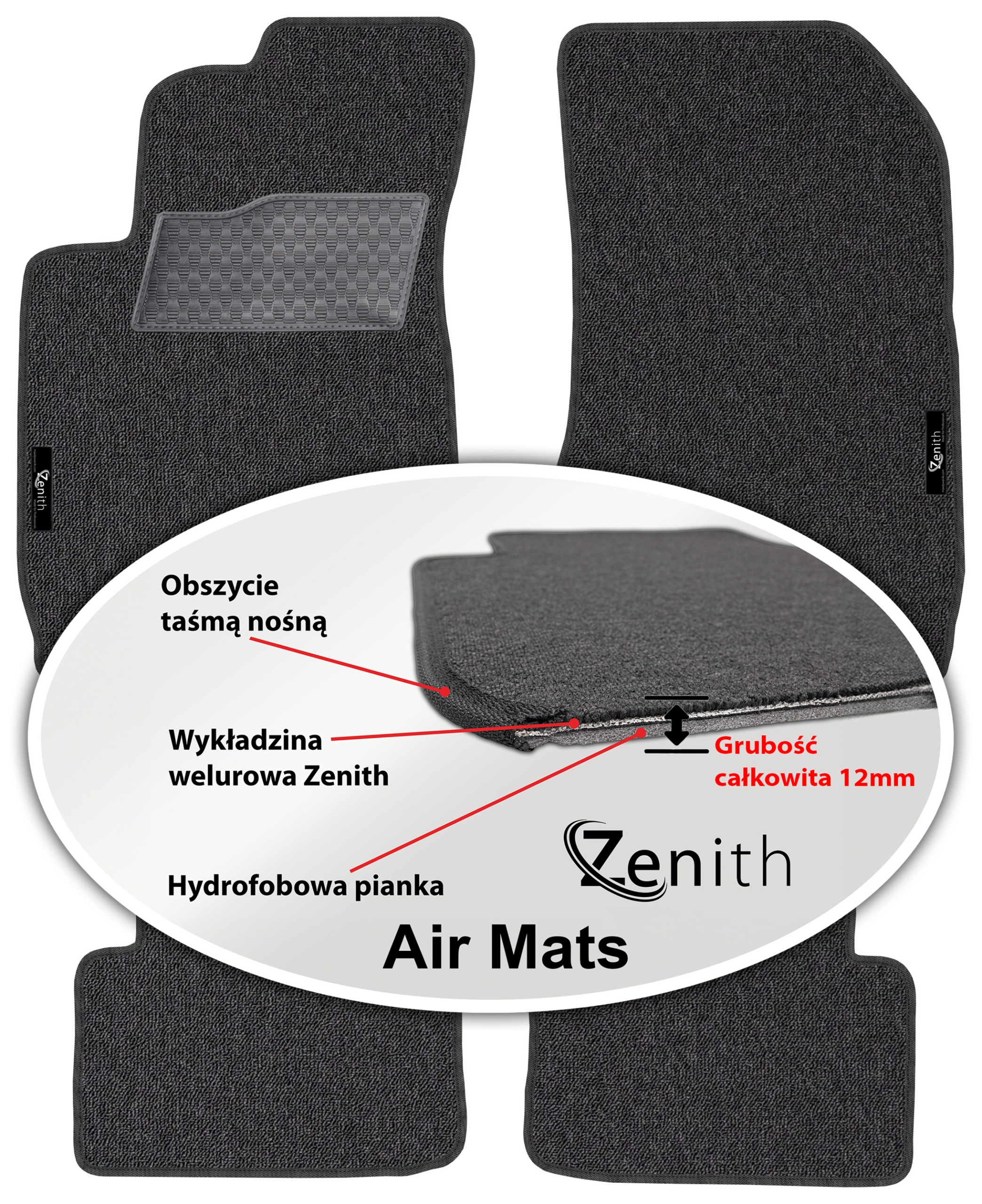 Alfa Romeo 159 Fl 2009-2011 Velúrové koberčeky do auta Zenith Air Mats