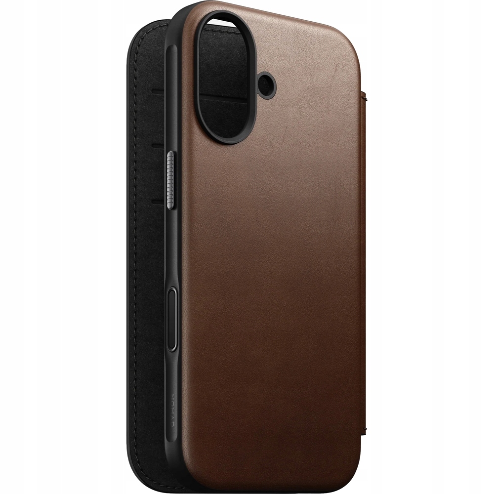 Flipové púzdro Nomad pre Apple iPhone 17, hnedé