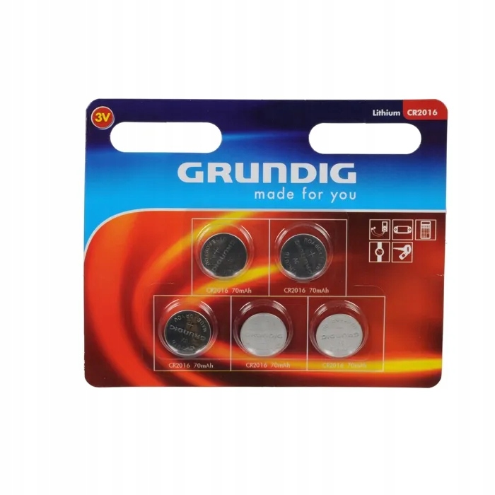 Bateria litowa Grundig CR2016 5 szt.