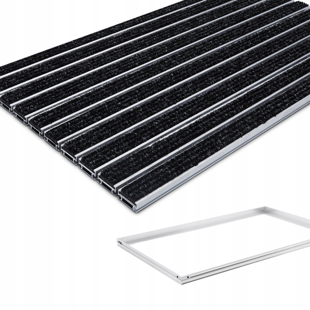 Polentex Aluminiová Rohožka Vstupná Textilná Podložka Rámček 150x100