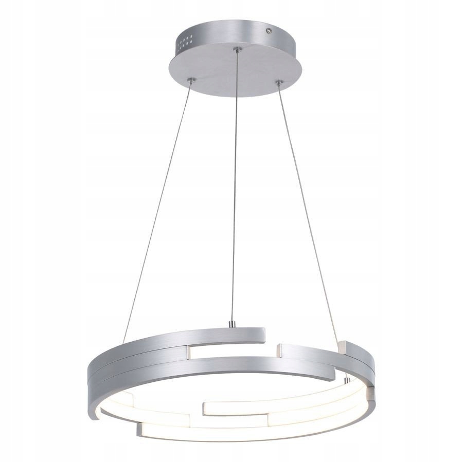 Závesná lampa Velar strieborná Italux elegantná do obývačky