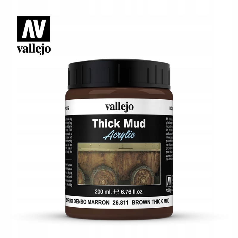 Vallejo Diorama Effects Brown Thick Mud