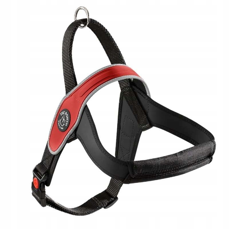 Levně Postroj pro středního a velkého psa 40-60 kg, silný, červená barva