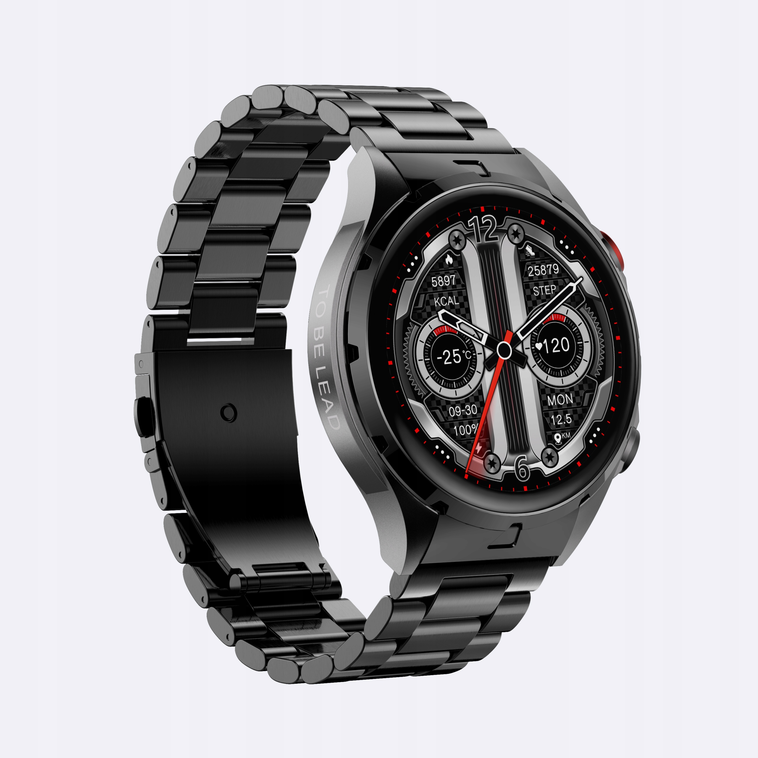 Smartwatch PŁATNOŚCI NFC Zegarek AMOLED Czarny Tętno Ciśnienie Smart Watch Model inny