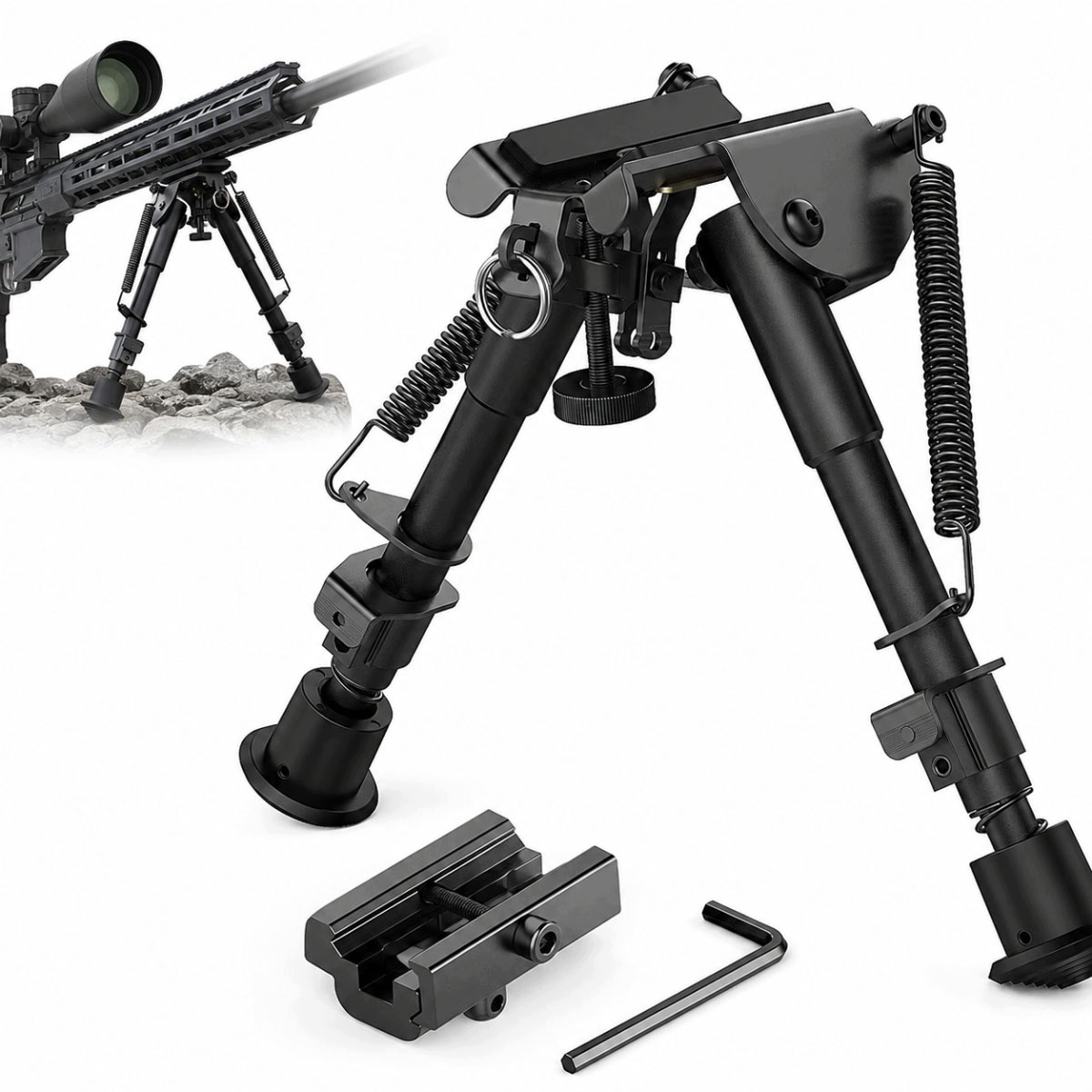 Podpórka do Broni Dwójnóg Składany 6"-9" Adapter