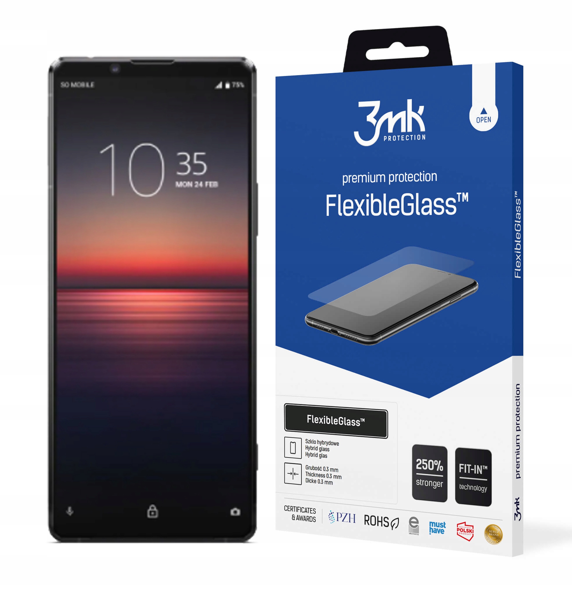 

3MK Szkło FlexibleGlass do Sony Xperia 1/ XZ4