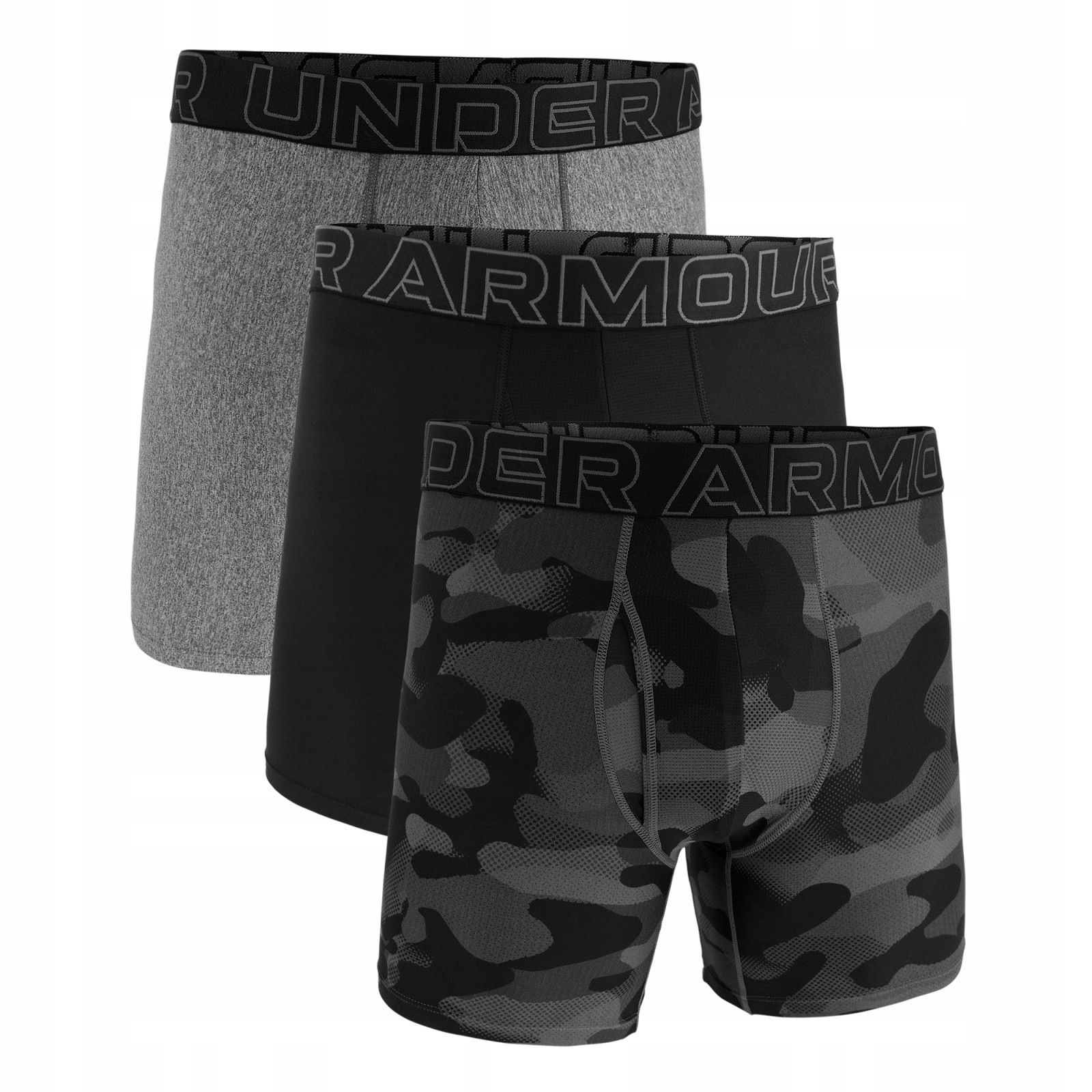 Boxerky, tangá, slipy Under Armour Perf Tech Nov 6in 3 ks