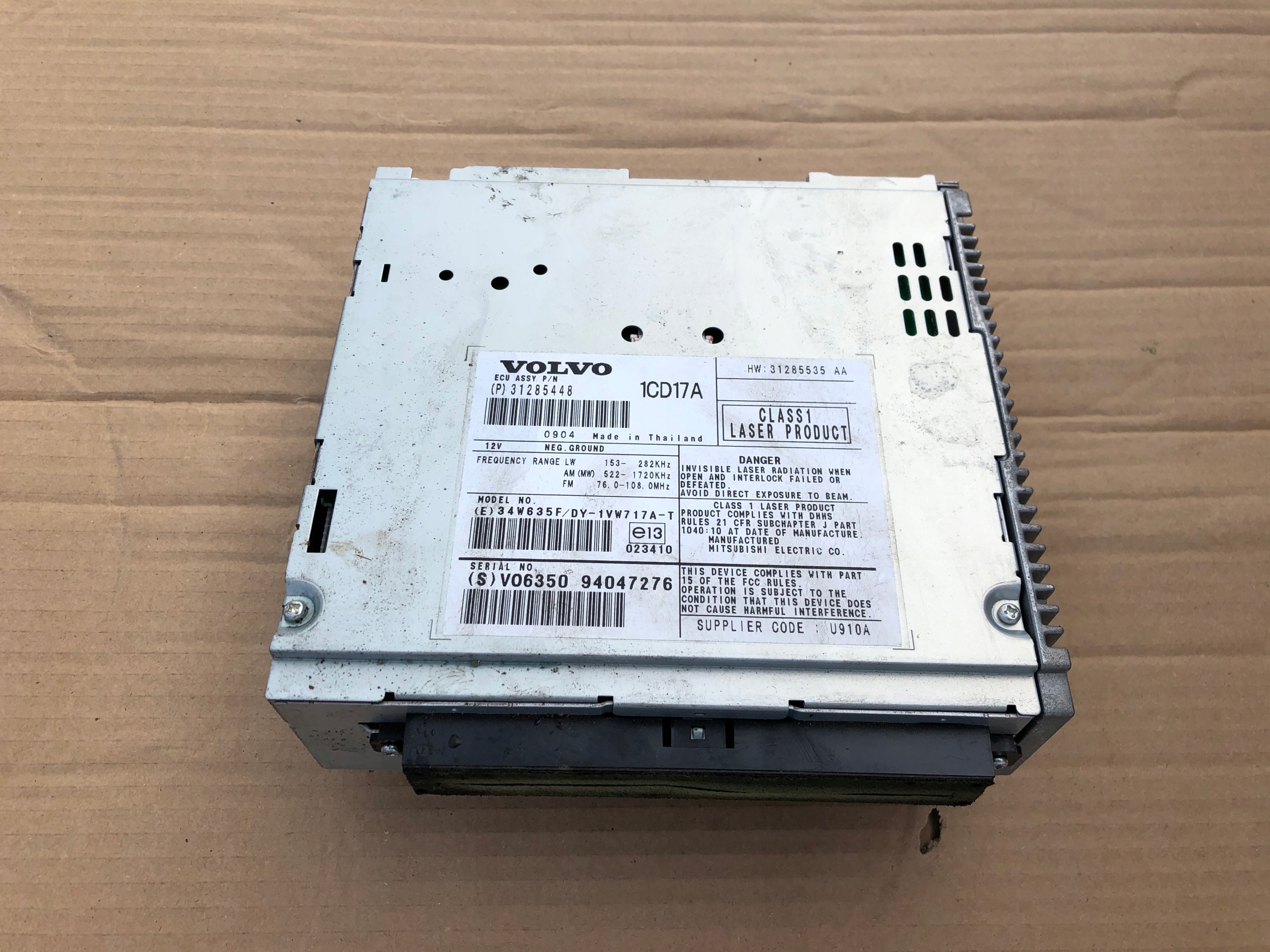 Радио CD-ридер VOLVO C30 S40 V50 31285448