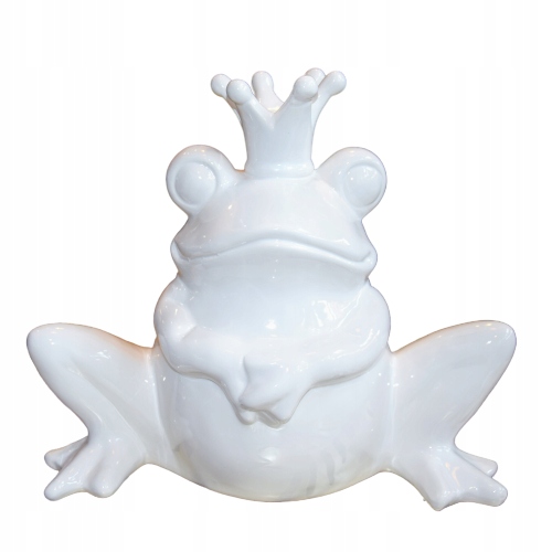 

Figurka - Ceramiczna Żaba W Koronie 22CM