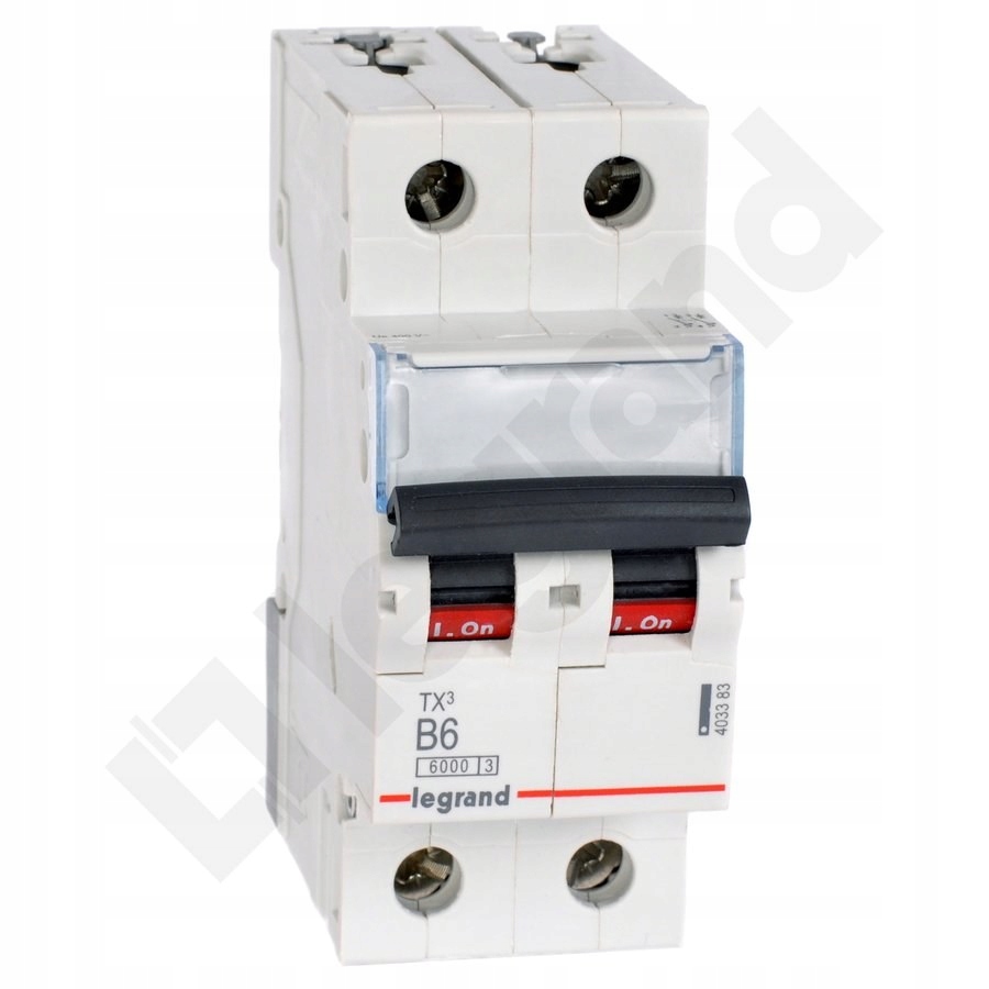 Nadproudový spínač S 302 2P B 6A 6000A TX3