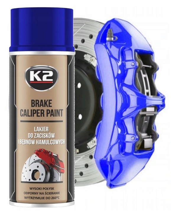 K2 Brake Caliper Farba Lakier Do Malowania Zacisków Hamulcowych Niebieski