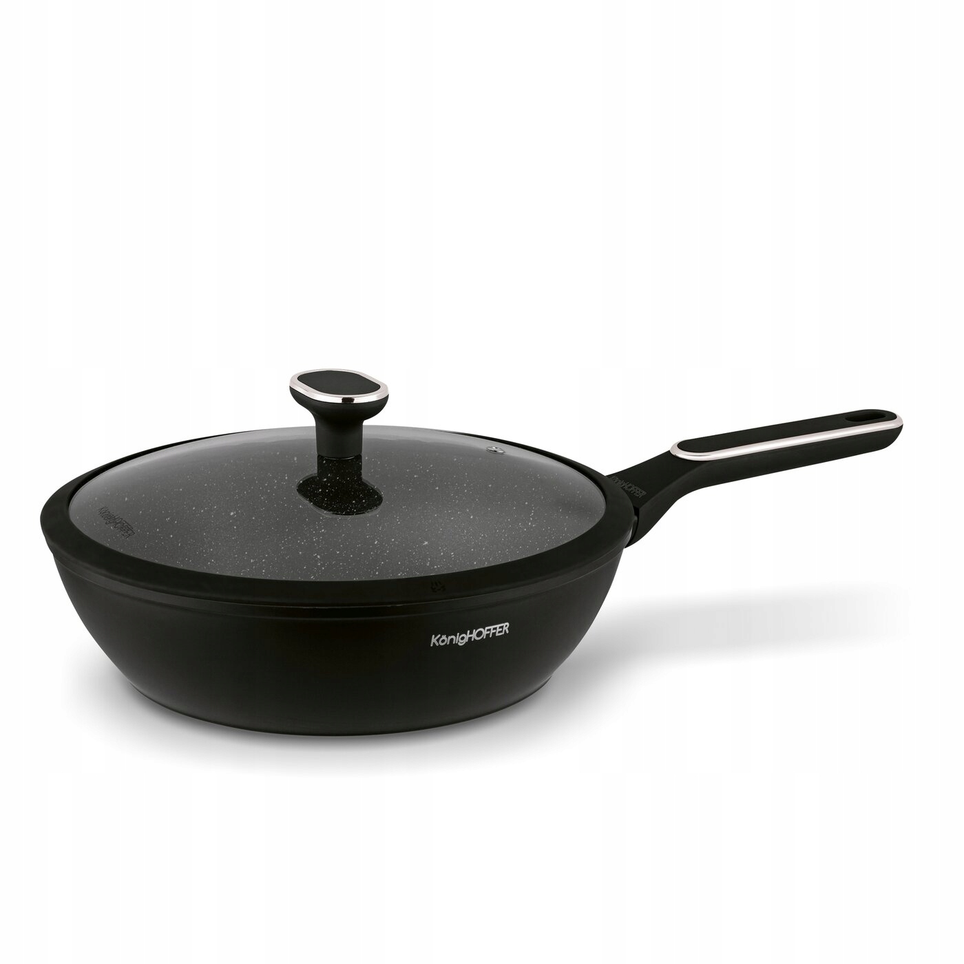 Komplet MARMURKOWE GARNKI indukcja PATELNIA GŁĘBOKA zestaw garnków NONSTICK Liczba elementów w zestawie 10