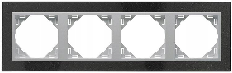 Efapel Petra Rámček 4-NÁSOBNÝ Alu Granit 90940 Tga