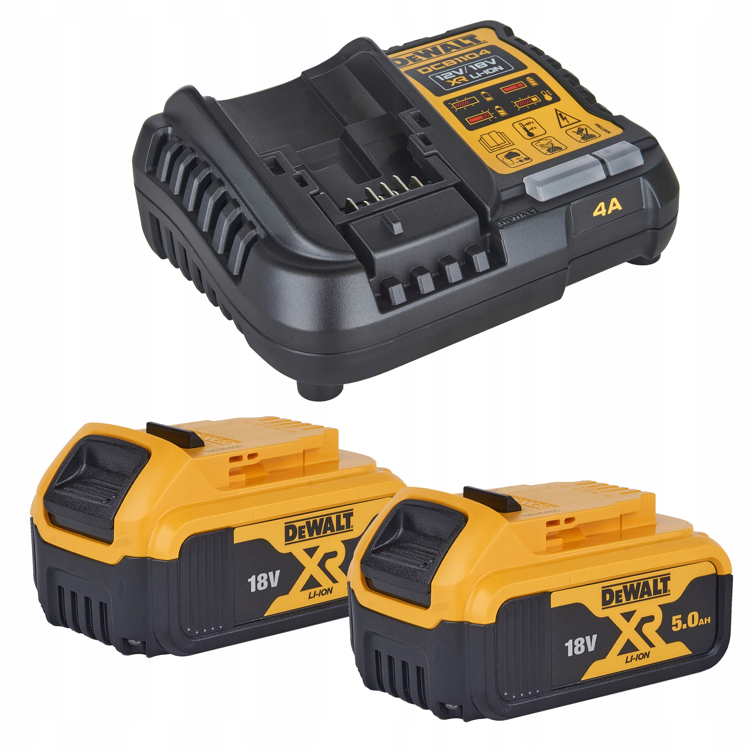Dewalt DCB1104P2 Ładowarka 2 akumulatory 5Ah 18V