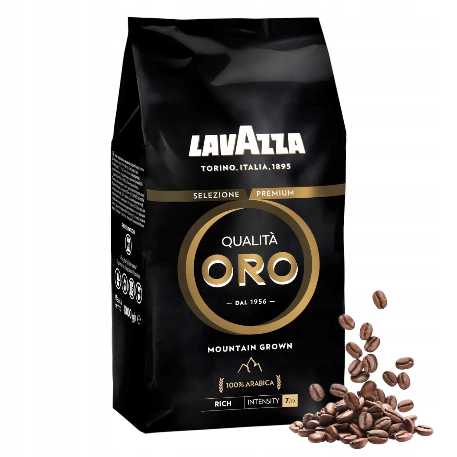 Levně Lavazza Qualità Oro Mountain Grown káva Arabica 100% 1 kg 1000 g