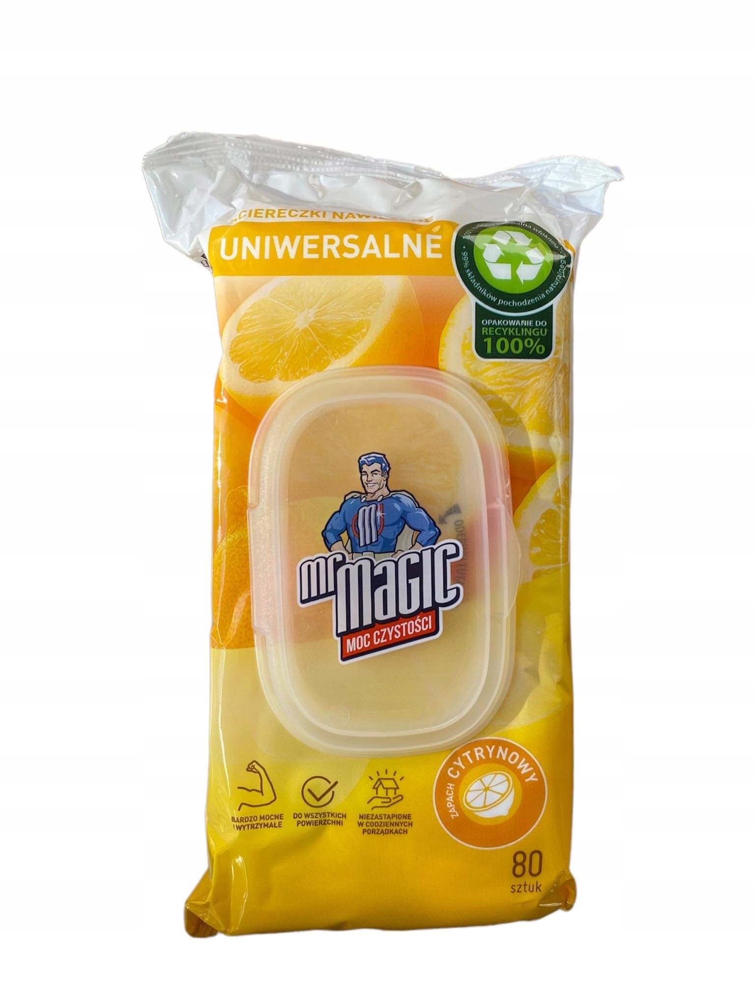 

Chusteczki nawilżane Mr. Magic uniwersalne