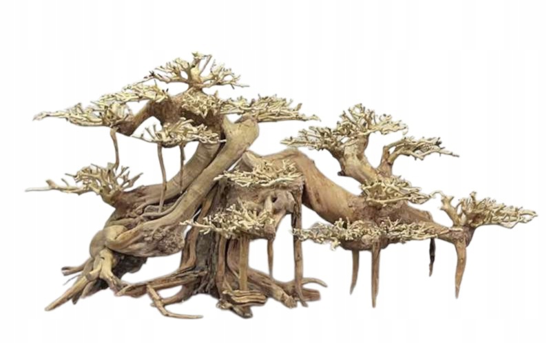 Velký Stromek Bonsai Do Akvária dekorace driftwood Handmade 81x35x41 cm XL