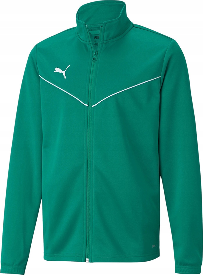 Dětská Mikina Puma Teamrise Training Poly Jacket Jr Zelená 6 vel. 116 cm
